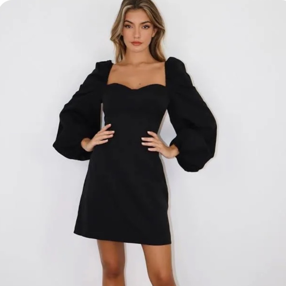 Missguided Milkmaid Skater Dress with Bell Sleeves
